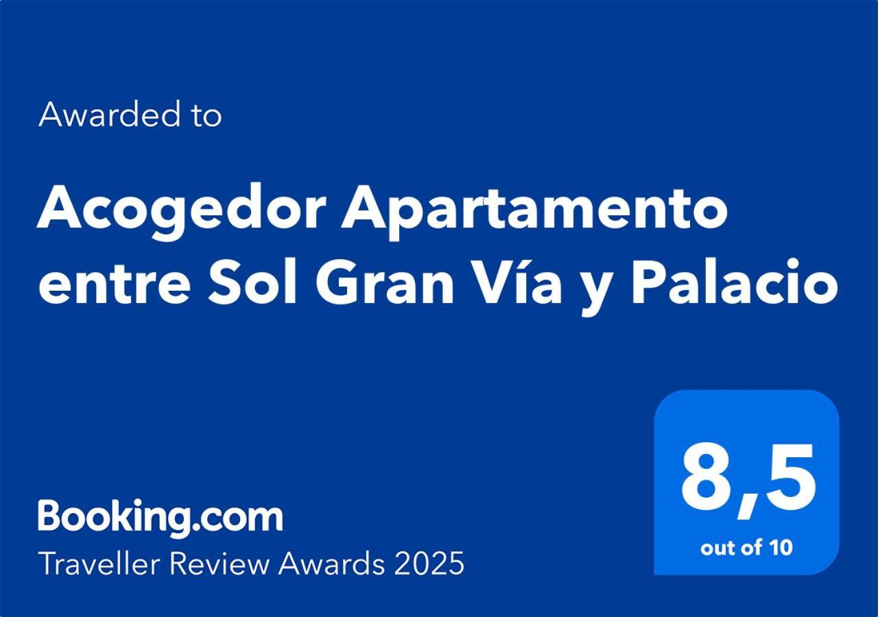 Acogedor Apartamento entre Sol Gran Vía y Palacio Madrid Exterior foto
